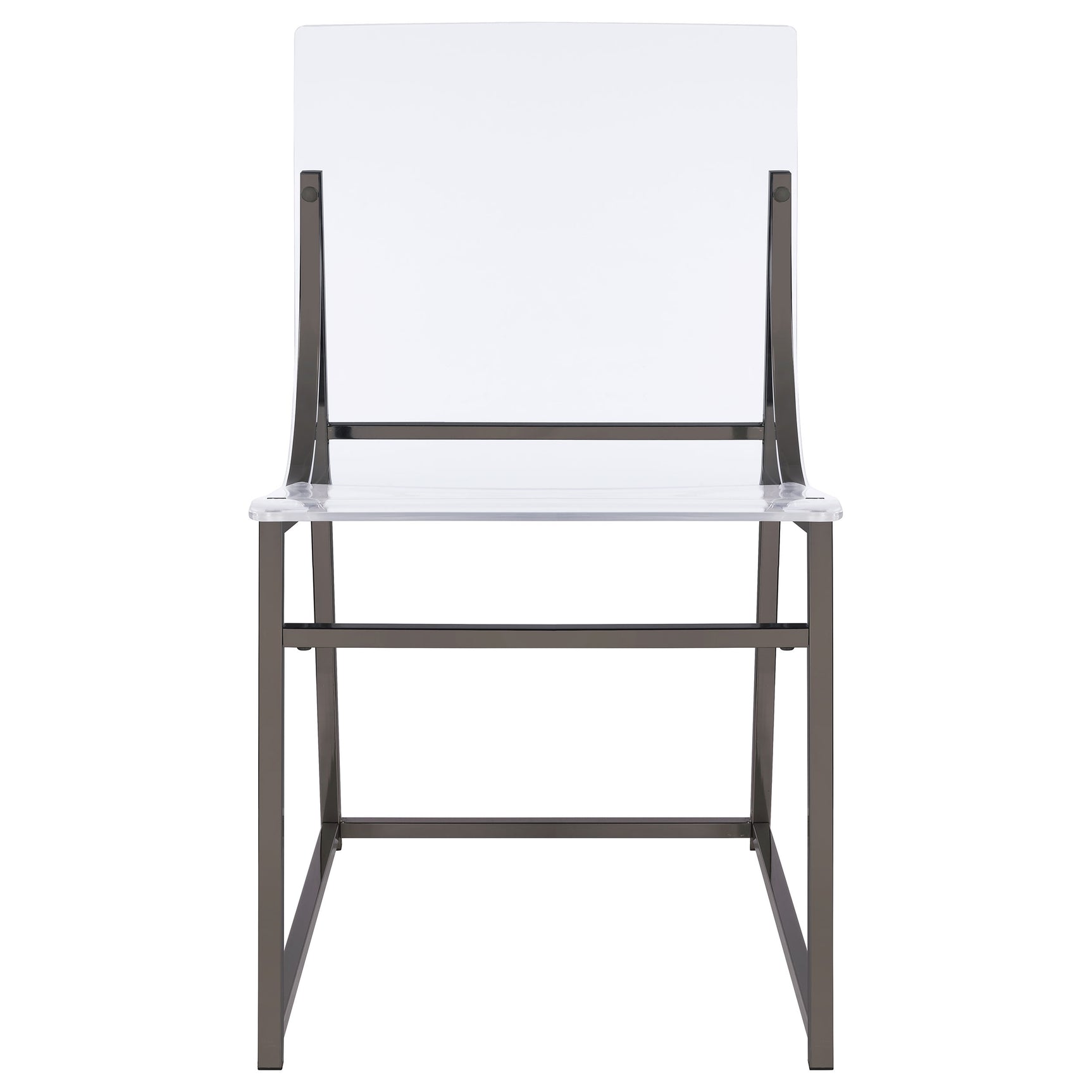 Adino Black Nickel Side Chair (Set of 2) - Ornate Home