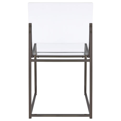 Adino Black Nickel Side Chair (Set of 2) - Ornate Home