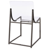 Adino Black Nickel Side Chair (Set of 2) - Ornate Home