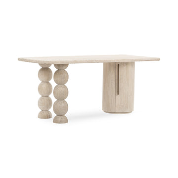 Adir Cream Desk - Ornate Home