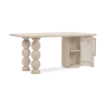 Adir Cream Desk - Ornate Home