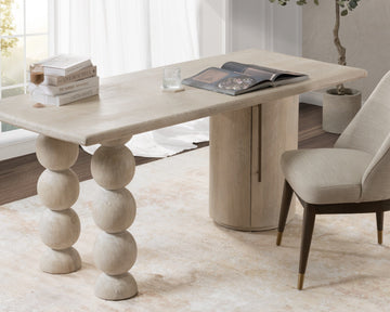 Adir Cream Desk - Ornate Home