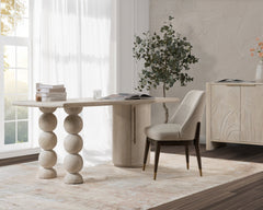 Adir Cream Desk - Ornate Home