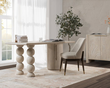 Adir Cream Desk - Ornate Home