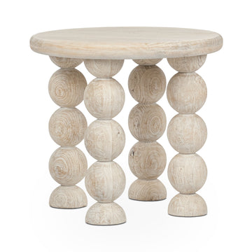 Adir Cream End Table - Ornate Home
