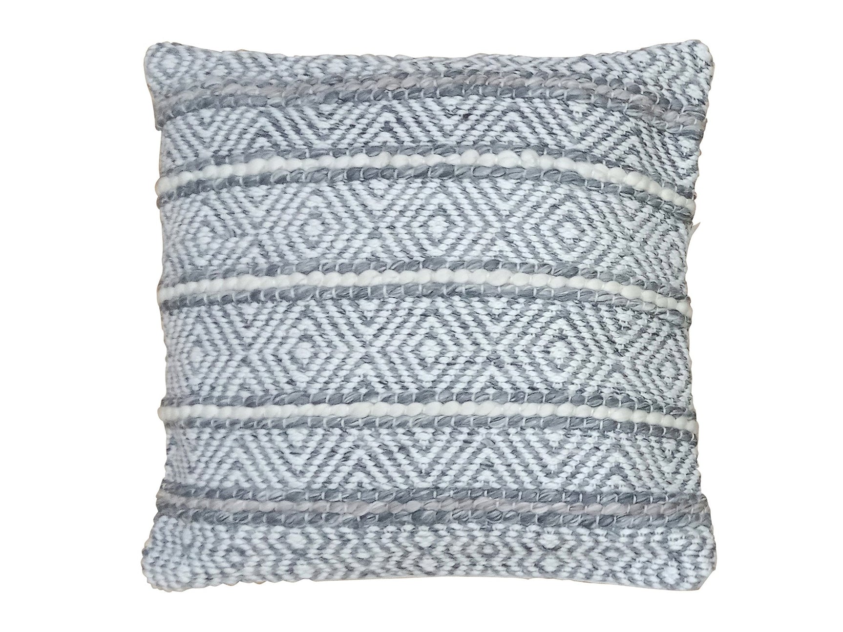 Adir Grey/Ivory Outdoor Pillow - Ornate Home