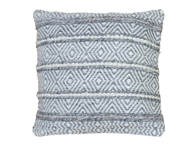 Adir Grey/Ivory Outdoor Pillow - Ornate Home