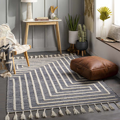 Aditya Tasseled Jute&Wool Carpet - Clearance - Ornate Home