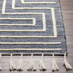 Aditya Tasseled Jute&Wool Carpet - Clearance - Ornate Home