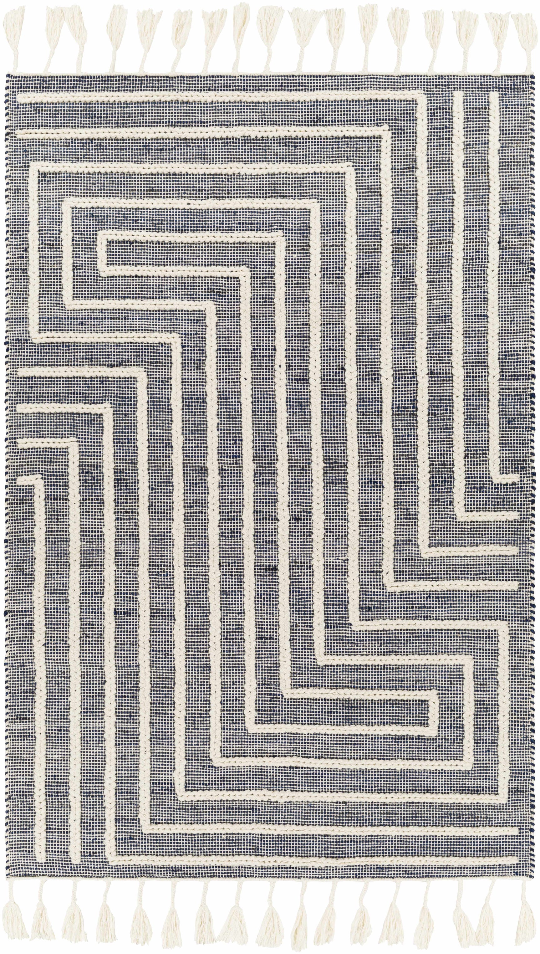 Aditya Tasseled Jute&Wool Carpet - Clearance - Ornate Home