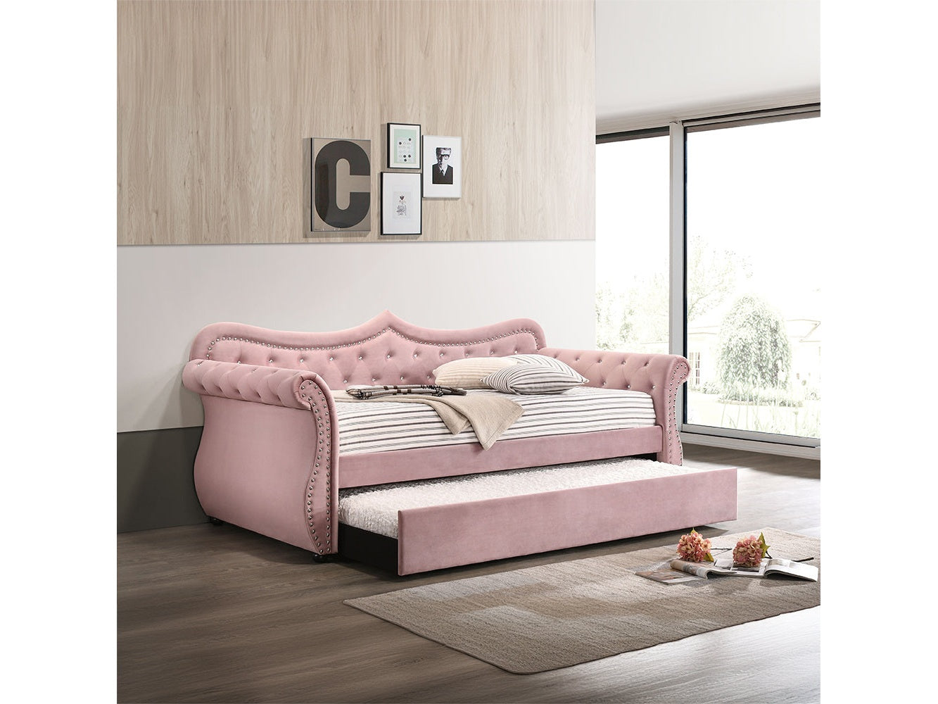 Adkins Pink Daybed - Ornate Home
