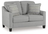 Adlai Gray Loveseat - Ornate Home