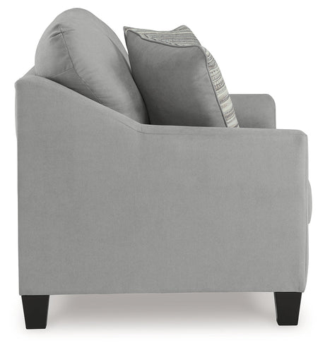 Adlai Gray Loveseat - Ornate Home