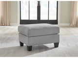 Adlai Gray Ottoman - Ornate Home