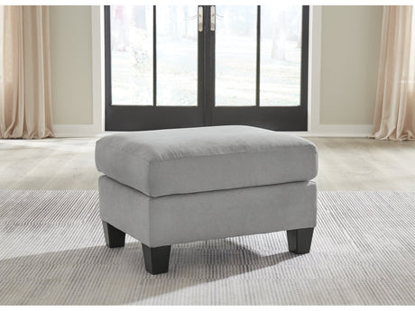 Adlai Gray Ottoman - Ornate Home