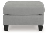 Adlai Gray Ottoman - Ornate Home