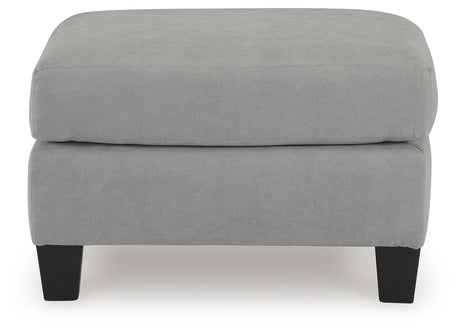 Adlai Gray Ottoman - Ornate Home