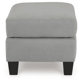 Adlai Gray Ottoman - Ornate Home