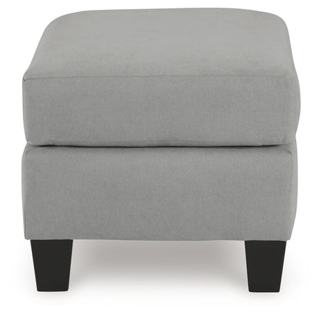Adlai Gray Ottoman - Ornate Home