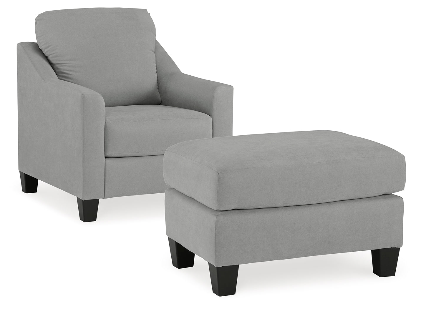 Adlai Shadow Chair & Ottoman (Online Special Price) - Ornate Home