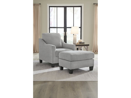 Adlai Shadow Chair & Ottoman - Ornate Home