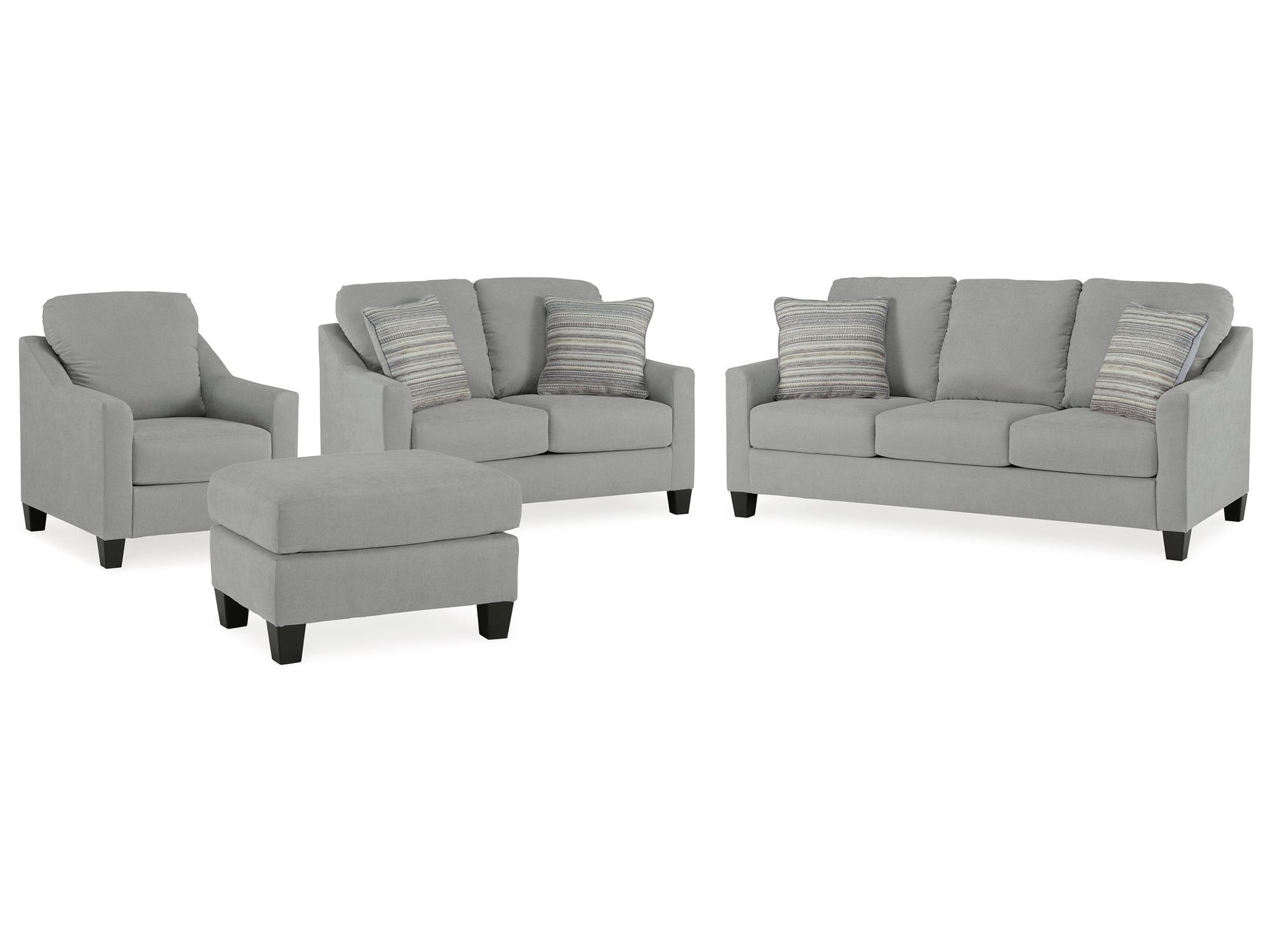 Adlai Shadow Sofa & Loveseat & Chair & Ottoman (Online Special Price) - Ornate Home