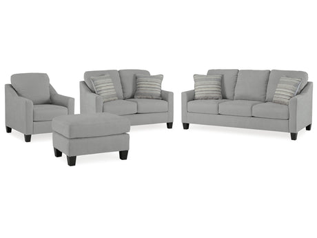 Adlai Shadow Sofa & Loveseat & Chair & Ottoman - Ornate Home