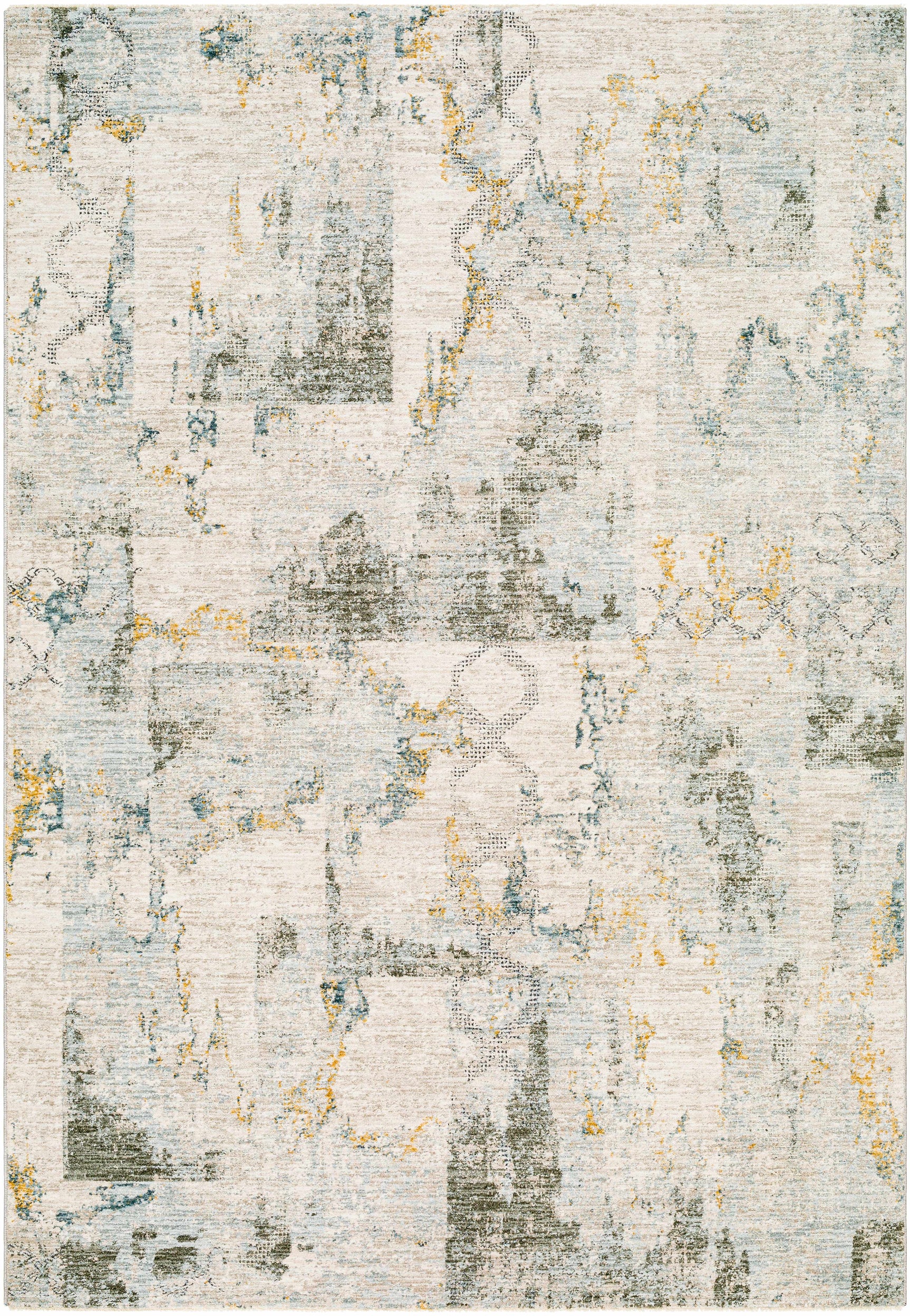 Adlai Textured Rug with Fringes - Ornate Home