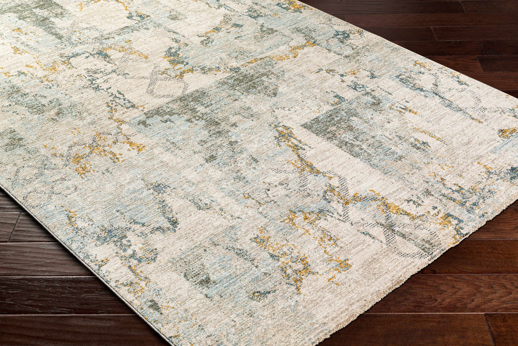 Adlai Textured Rug with Fringes - Ornate Home