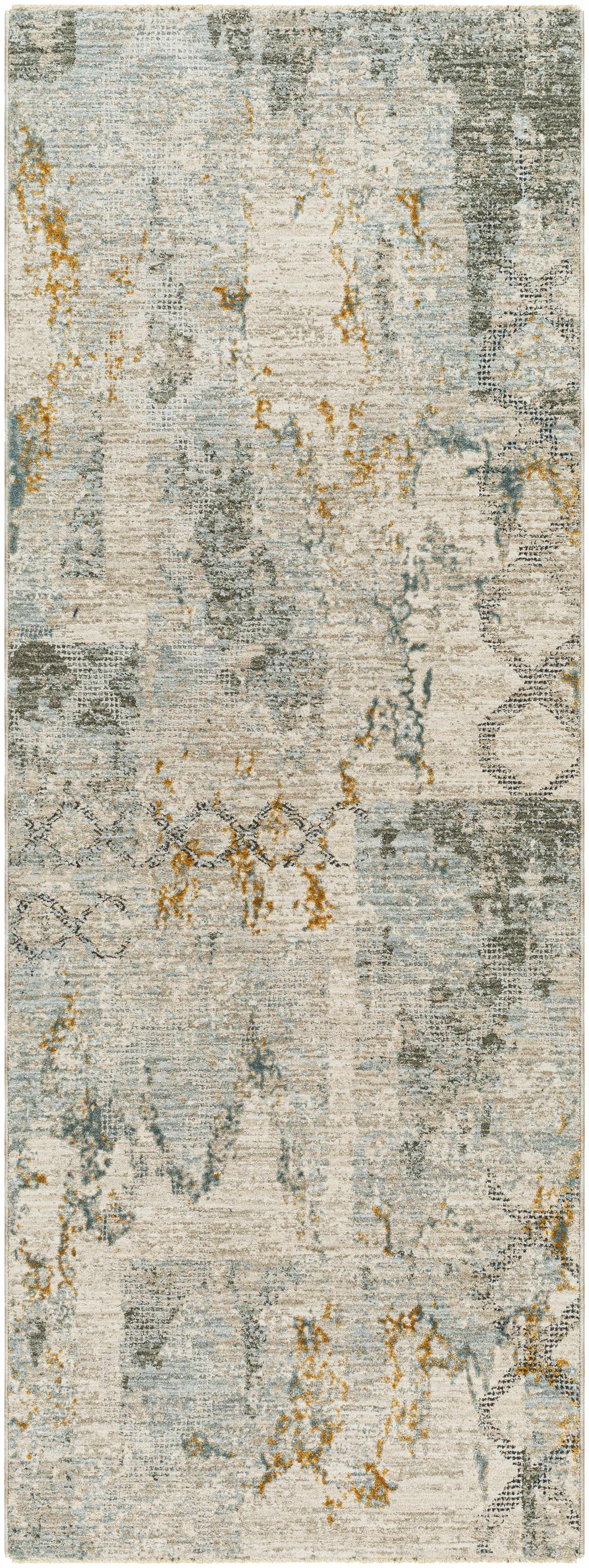 Adlai Textured Rug with Fringes - Ornate Home