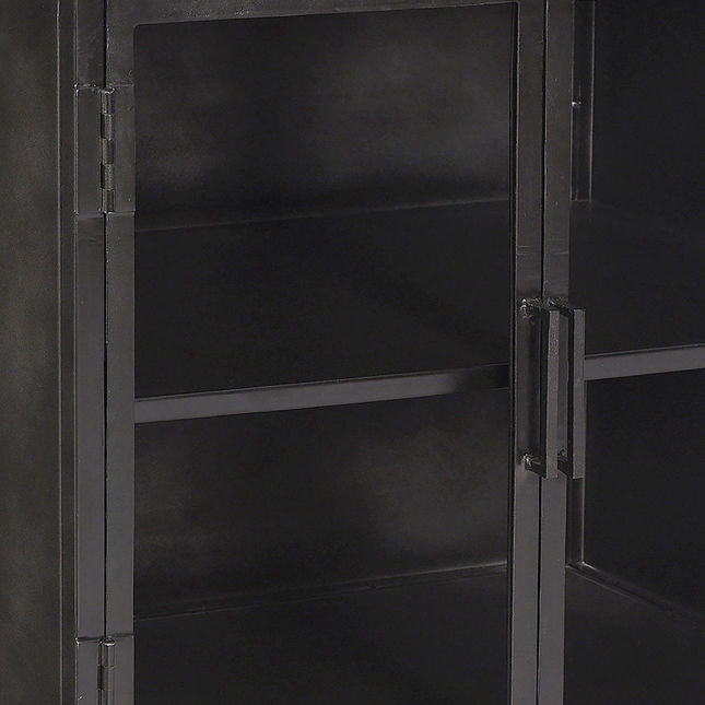 Adler Black Side Table - Ornate Home