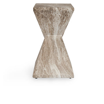 Adler Brown/Ivory Outdoor Accent Table - Ornate Home