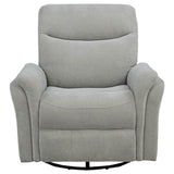 Adler Ivory Upholstered Power Swivel Glider Recliner - Ornate Home