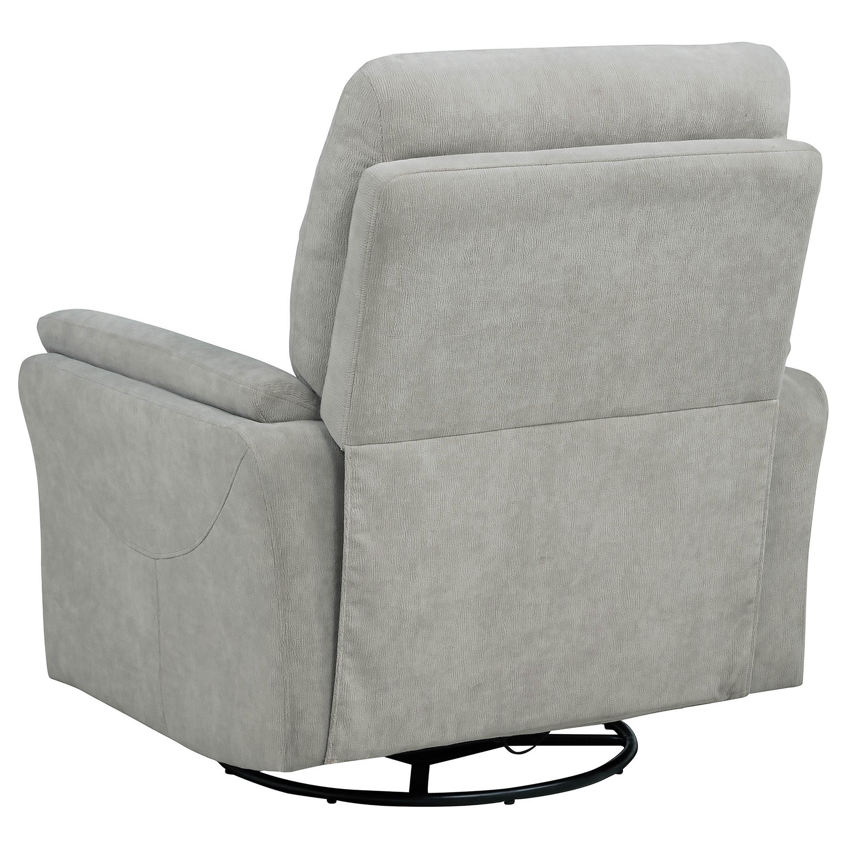 Adler Ivory Upholstered Power Swivel Glider Recliner - Ornate Home
