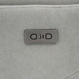 Adler Ivory Upholstered Power Swivel Glider Recliner - Ornate Home