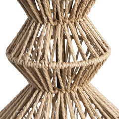 Adler Natural Adler Turreted Woven Table Lamp (Set of 2) - Ornate Home