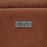 Adler Rust Upholstered Power Swivel Glider Recliner - Ornate Home