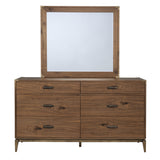 Adler Six Drawer Dresser in Natural Walnut - Ornate Home