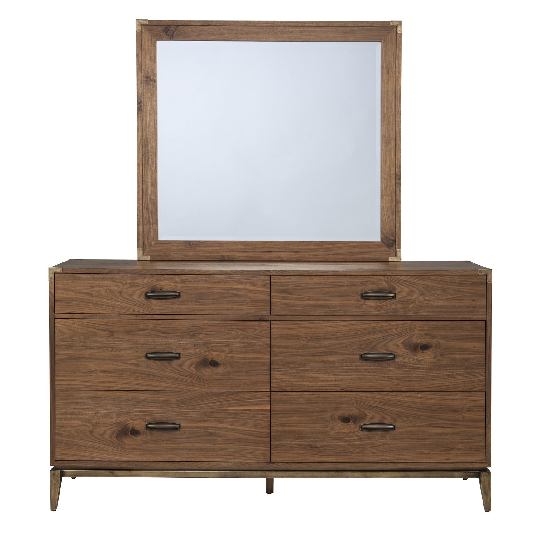 Adler Six Drawer Dresser in Natural Walnut - Ornate Home