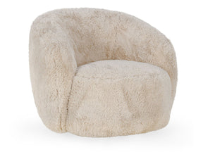 Adley Sand Swivel Accent Chair - Ornate Home