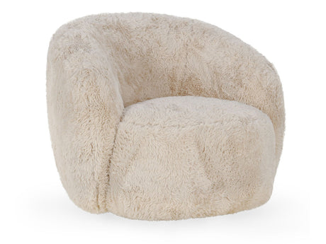 Adley Sand Swivel Accent Chair - Ornate Home