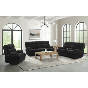 Admiral Masis Black 3-Piece Living Room Set - Ornate Home