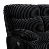 Admiral Masis Black 3-Piece Living Room Set - Ornate Home
