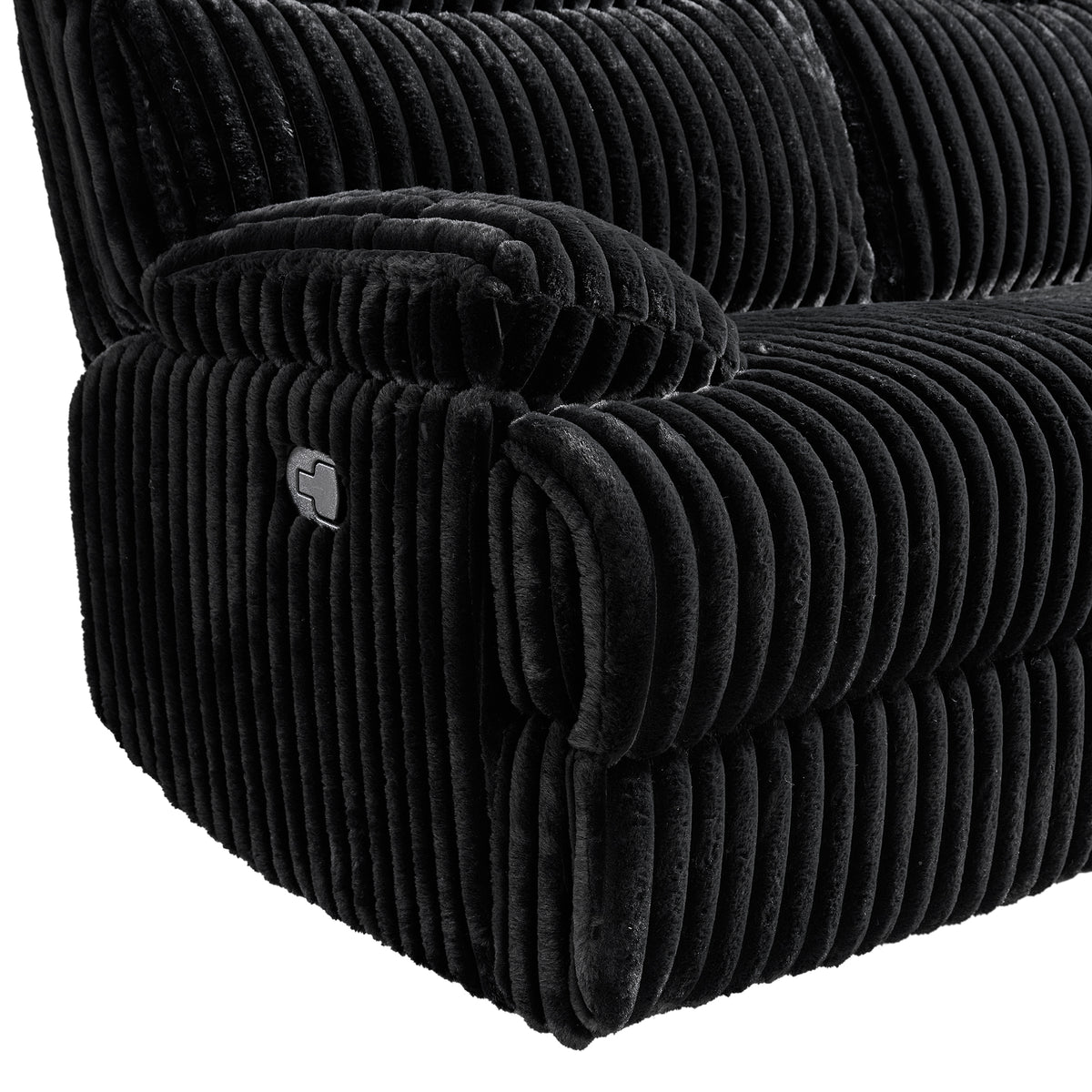 Admiral Masis Black 3-Piece Living Room Set - Ornate Home