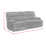 Admiral Masis Black 3-Piece Living Room Set - Ornate Home