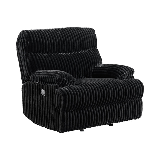 Admiral Masis Black Motion Recliner - Ornate Home