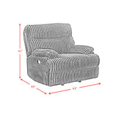 Admiral Masis Black Motion Recliner - Ornate Home