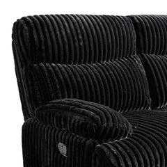 Admiral Masis Black Motion Sofa - Ornate Home
