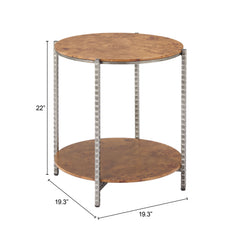 Adna Brown Side Table - Ornate Home