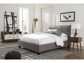 Adona Upholstered Footboard Full Storage Bed in Dolphin Linen - Ornate Home